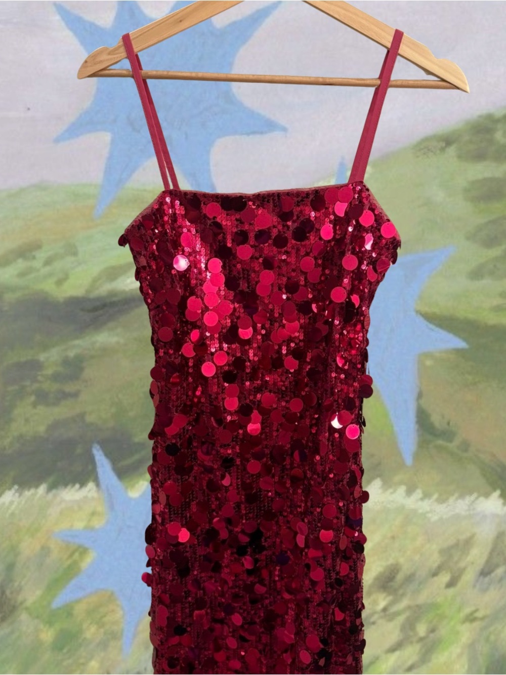 NWT Bebe Fuchsia Pink Large Disc Sequin Dress Midi Mini XS